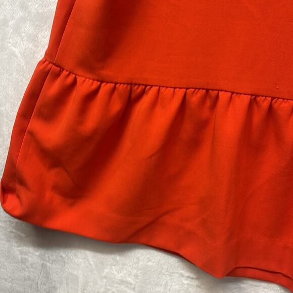 Victoria Beckham for Target Orange Black Scallop Neck Colorblock Tunic Dress‎ 3X - Picture 7 of 7